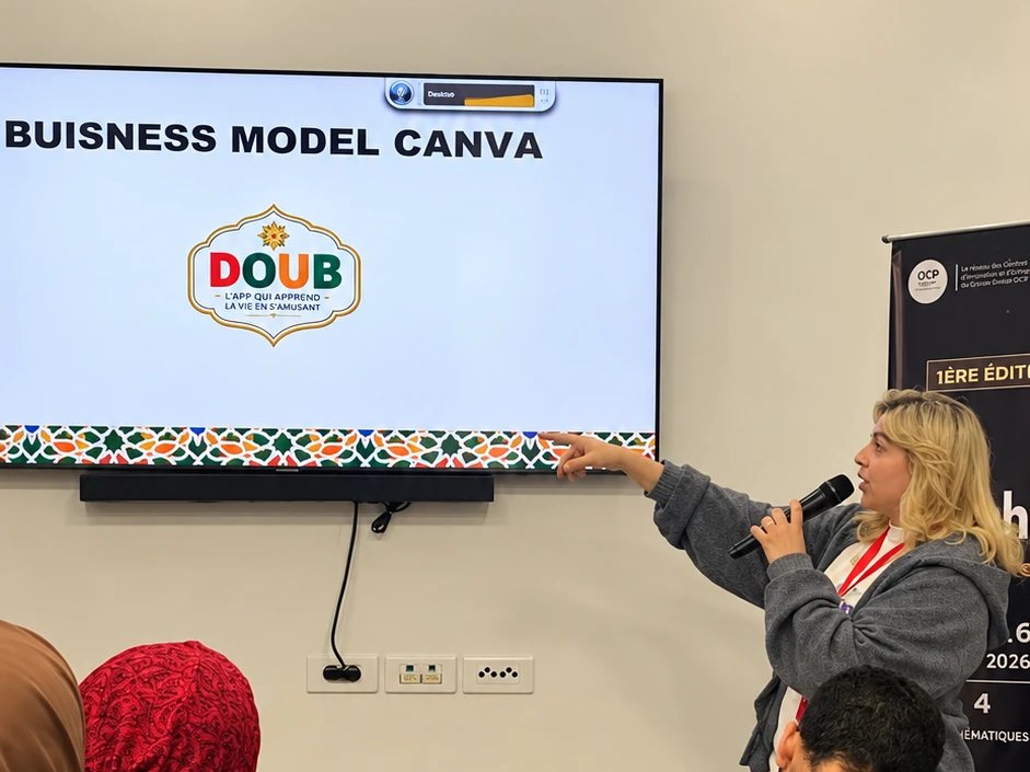 Nada presenting the DOUB business model