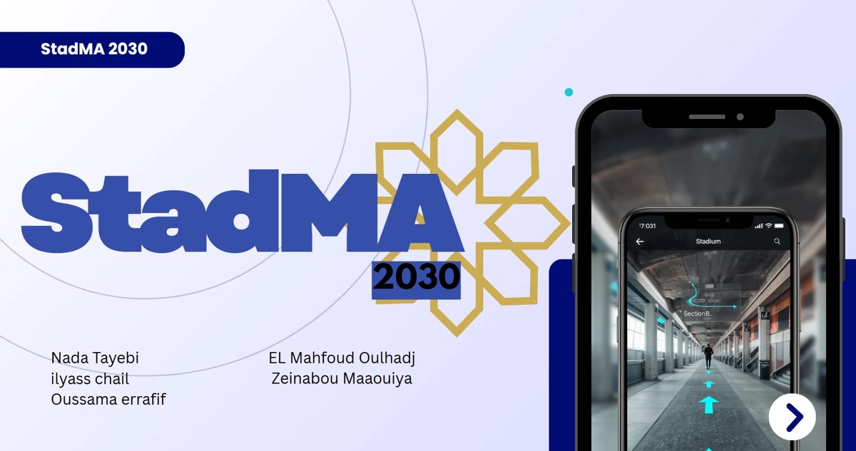 StadMA 2030 title slide with the team names