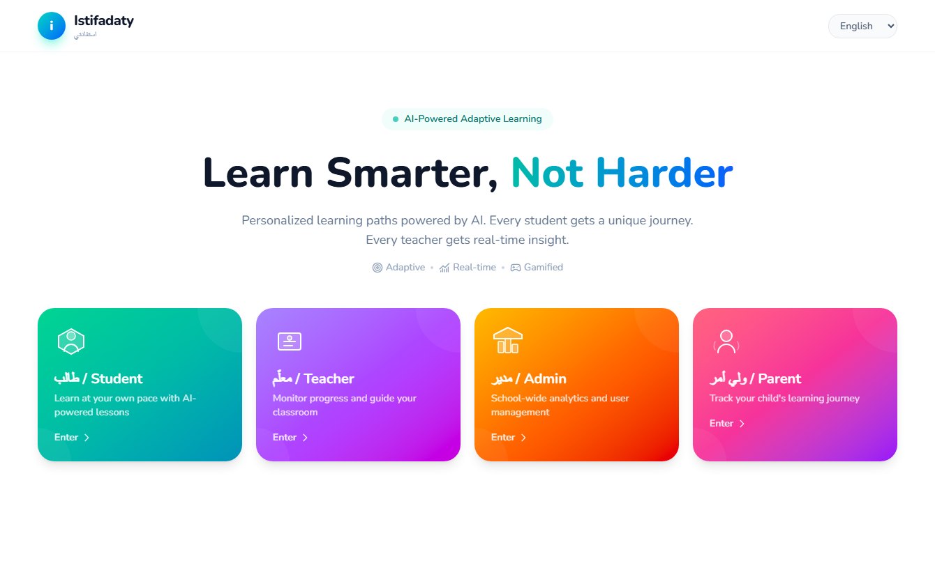 Istifadaty landing page: Learn Smarter, Not Harder