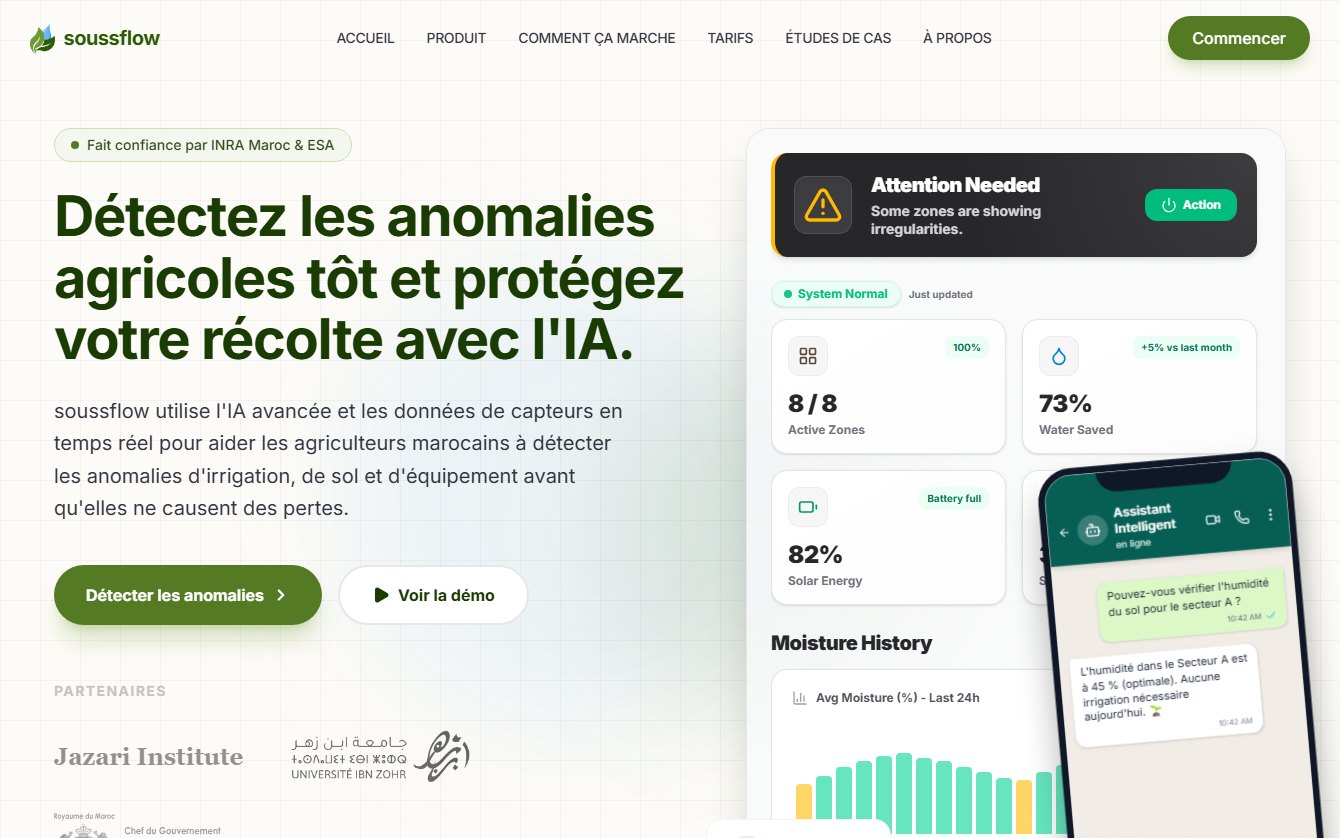 SoussFlow landing page